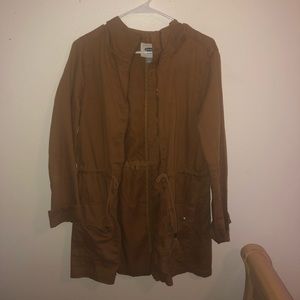 Old Navy Hooded Twill Utility Filed Jacket